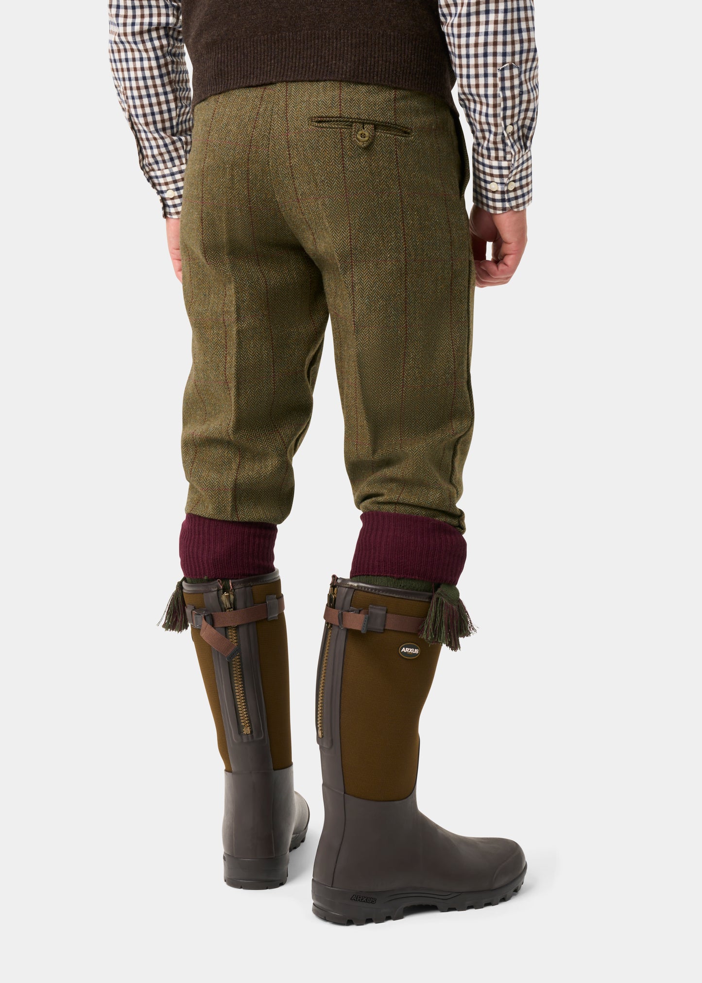 Rutland Men's Tweed Water Repellent Shooting Breeks in Oakley  -  Regular Fit