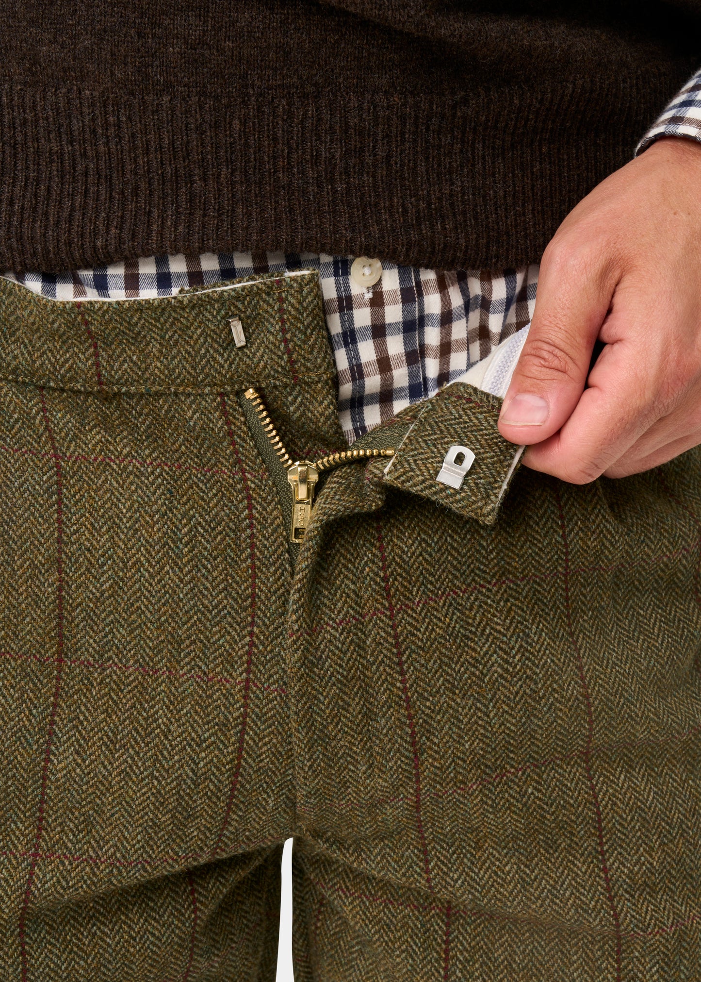 Rutland Men's Tweed Water Repellent Shooting Breeks in Oakley  -  Regular Fit
