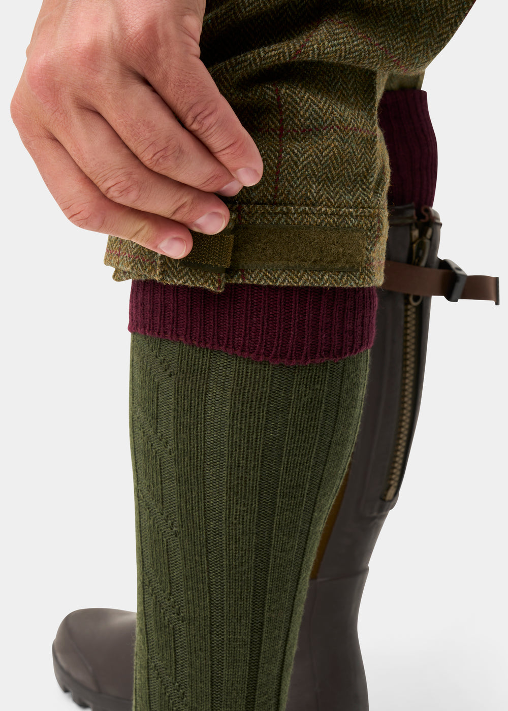 Rutland Men's Tweed Water Repellent Shooting Breeks in Oakley  -  Regular Fit