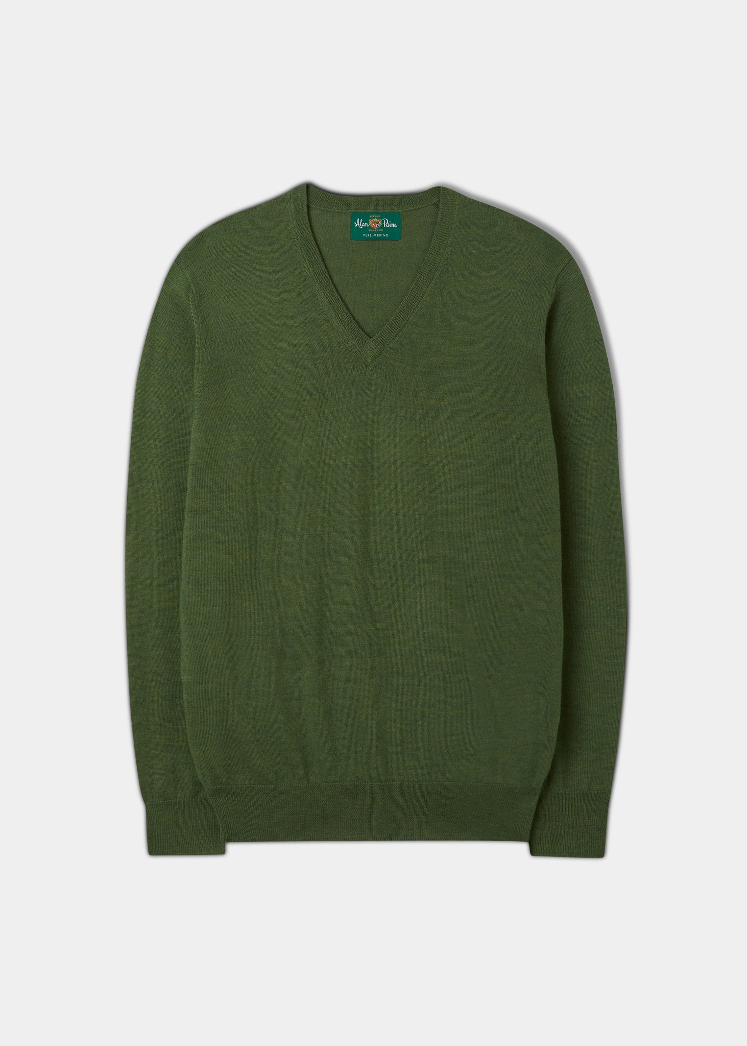 Millbreck Men's Merino Wool Jumper in Forest 