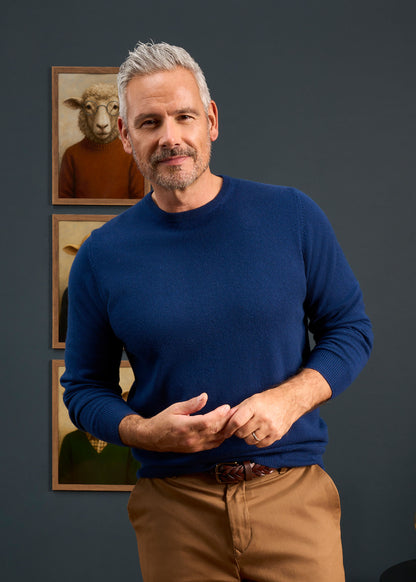 Melfort Cashmere Jumper in Indigo