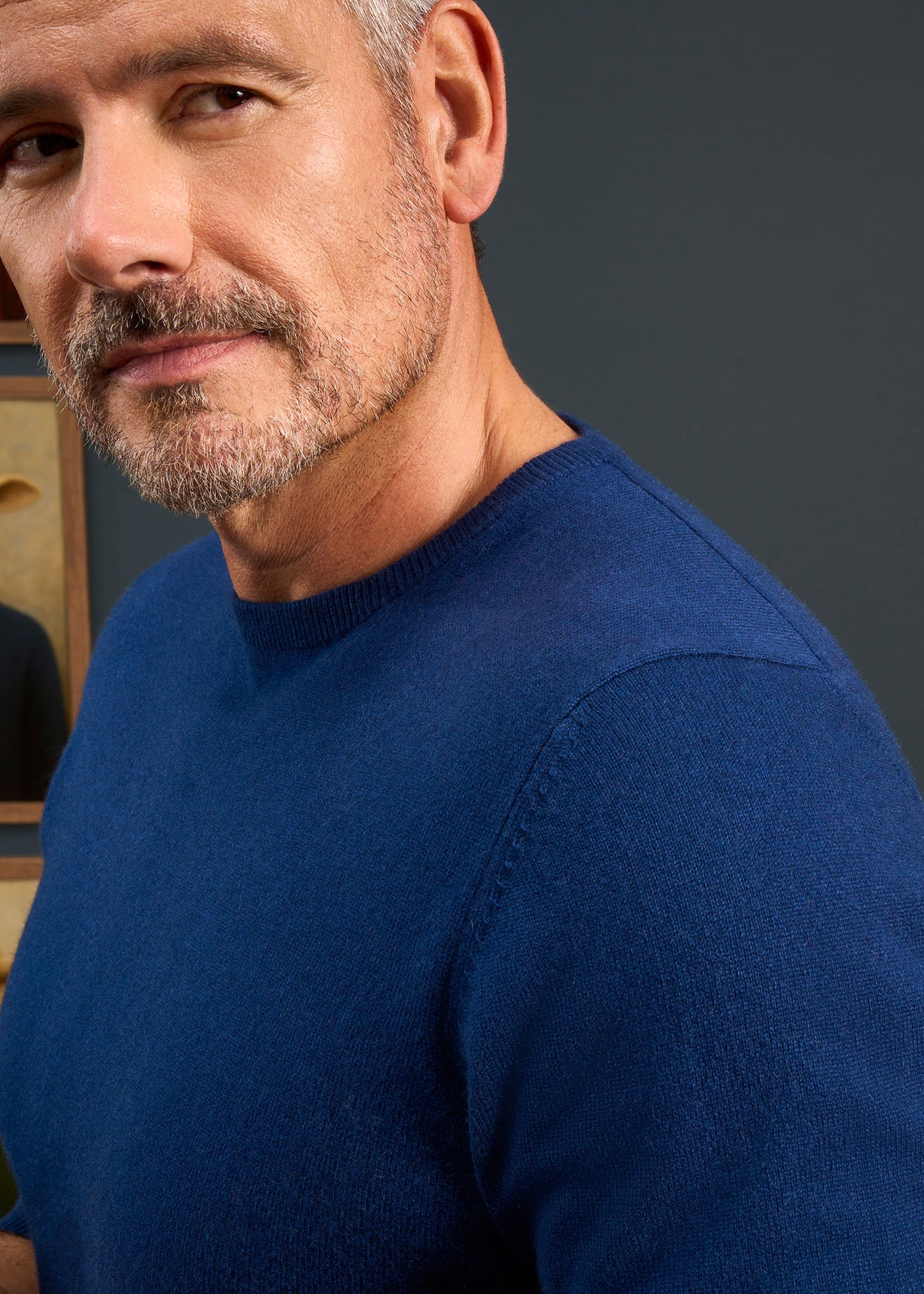 Melfort Cashmere Jumper in Indigo