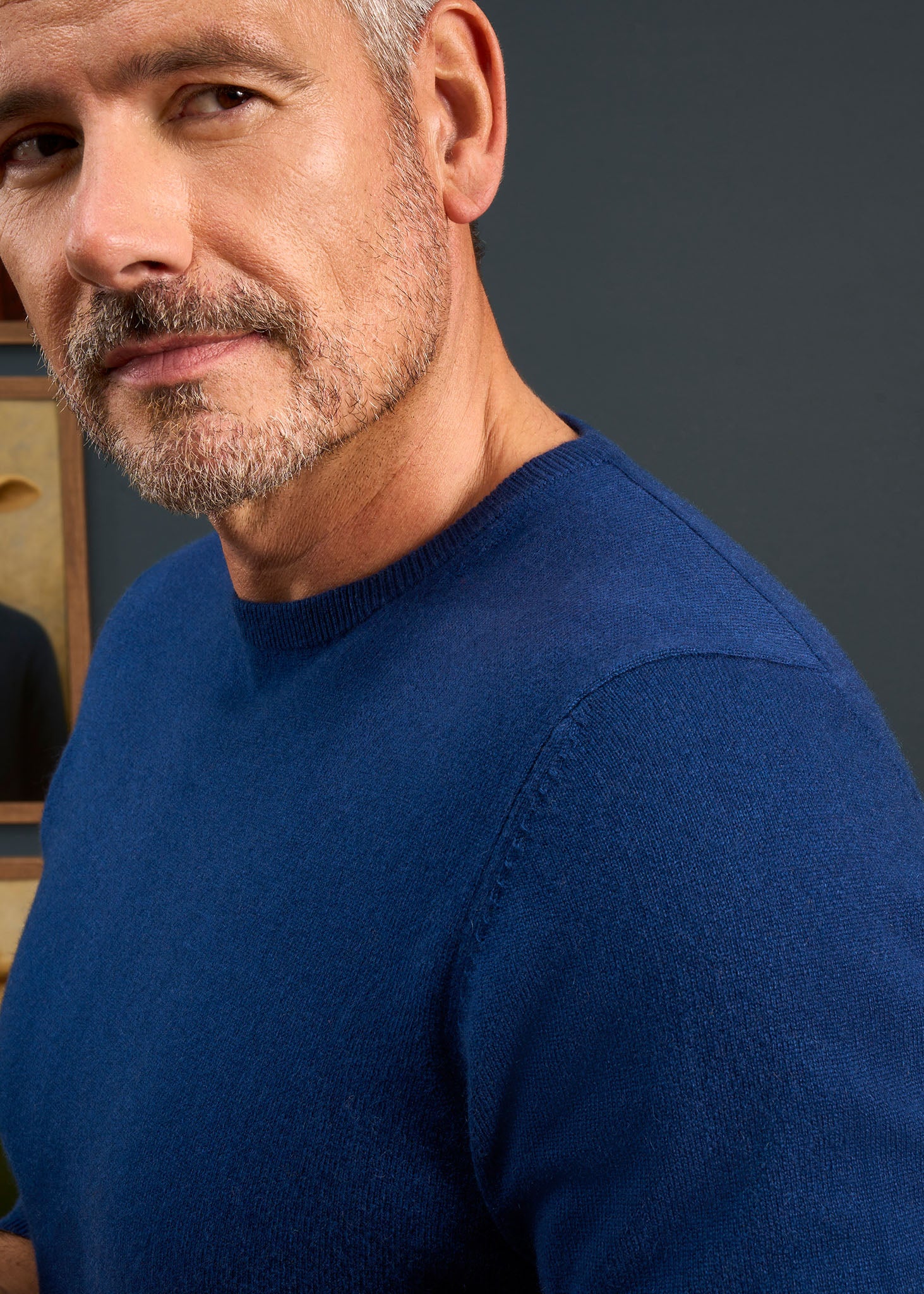 Melfort Cashmere Jumper in Indigo