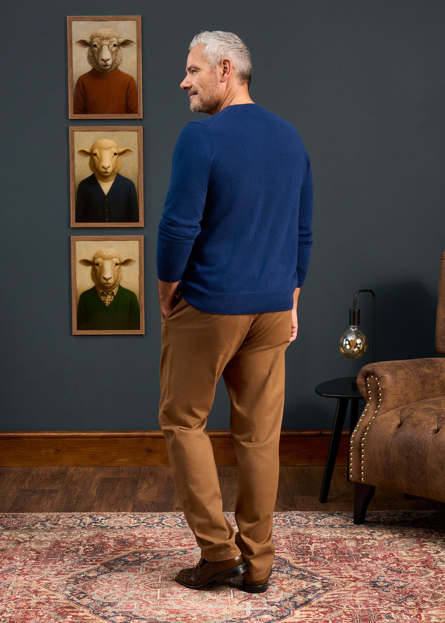 Melfort Cashmere Jumper in Indigo