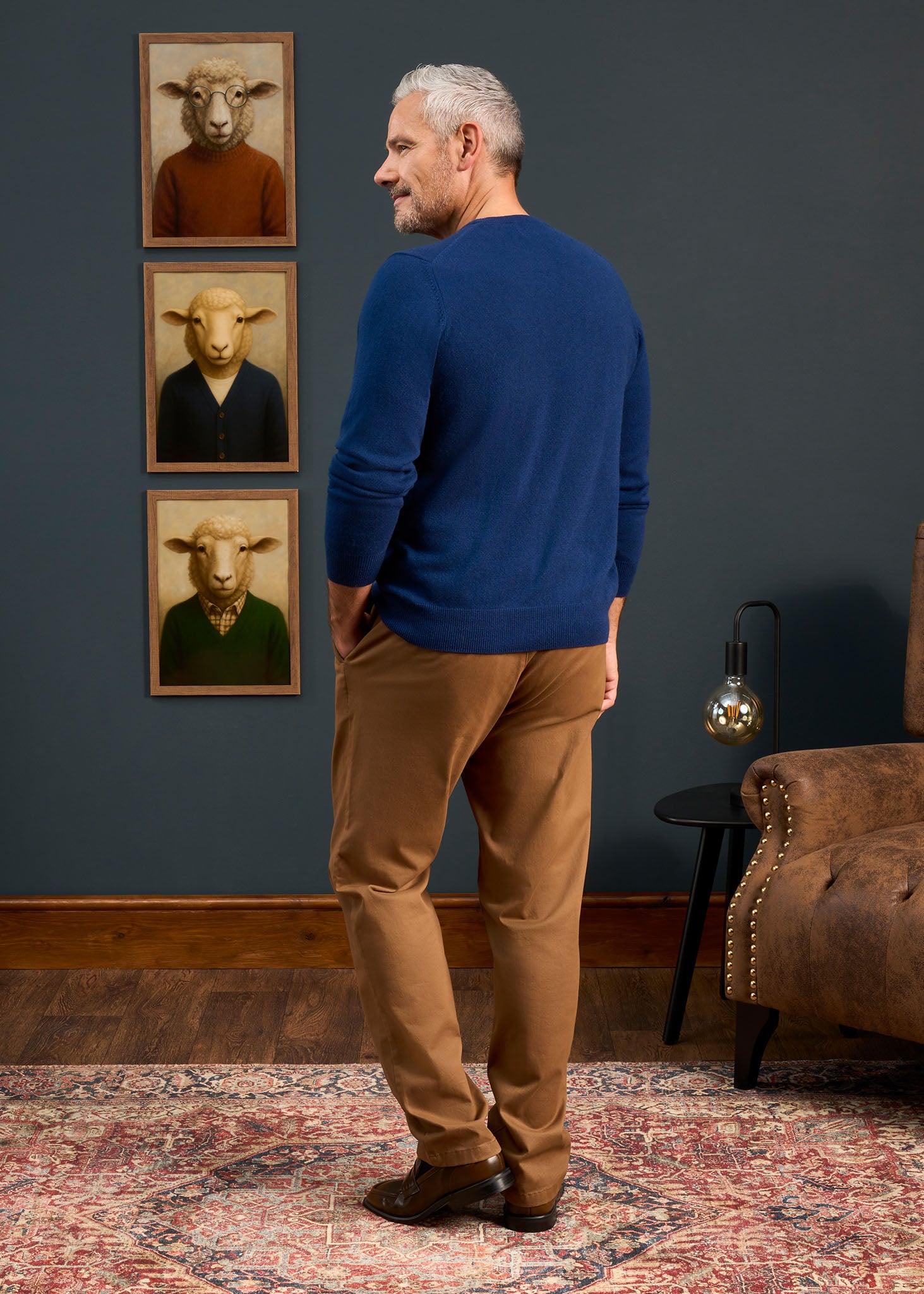 Melfort Cashmere Jumper in Indigo