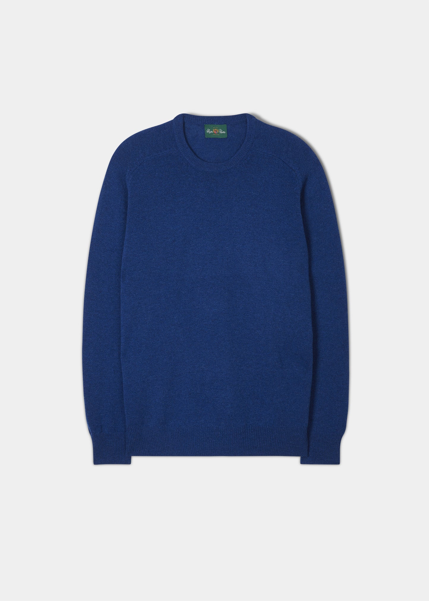 Men's Lambswool Crew Neck Jumper in Royal Blue - Classic Fit | Web ...
