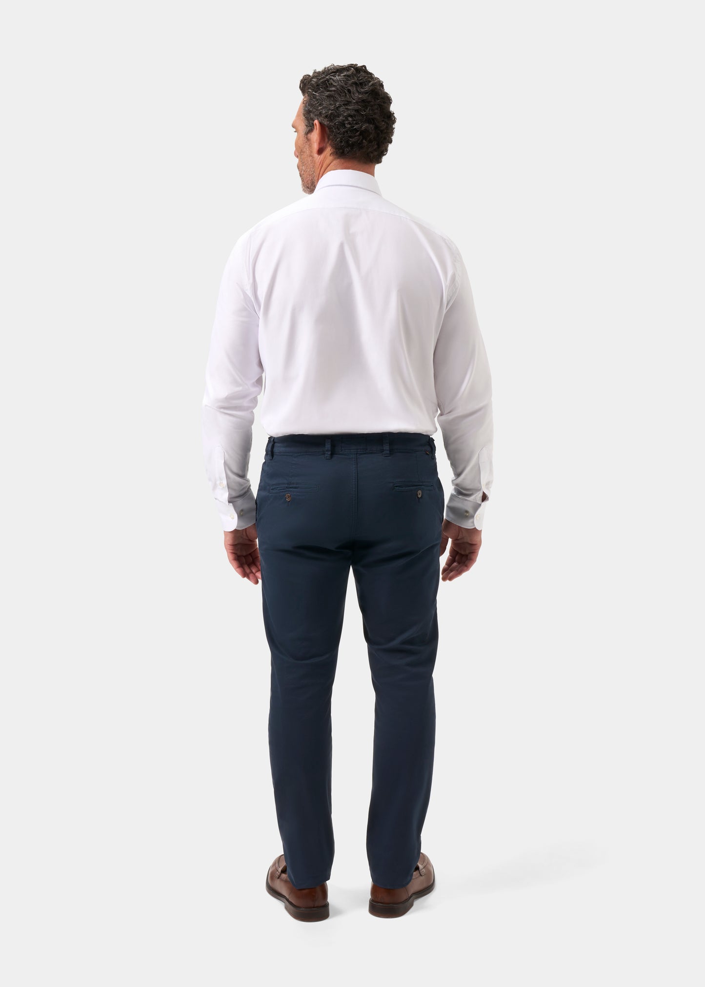 Men's Chino Trousers in Navy Blue