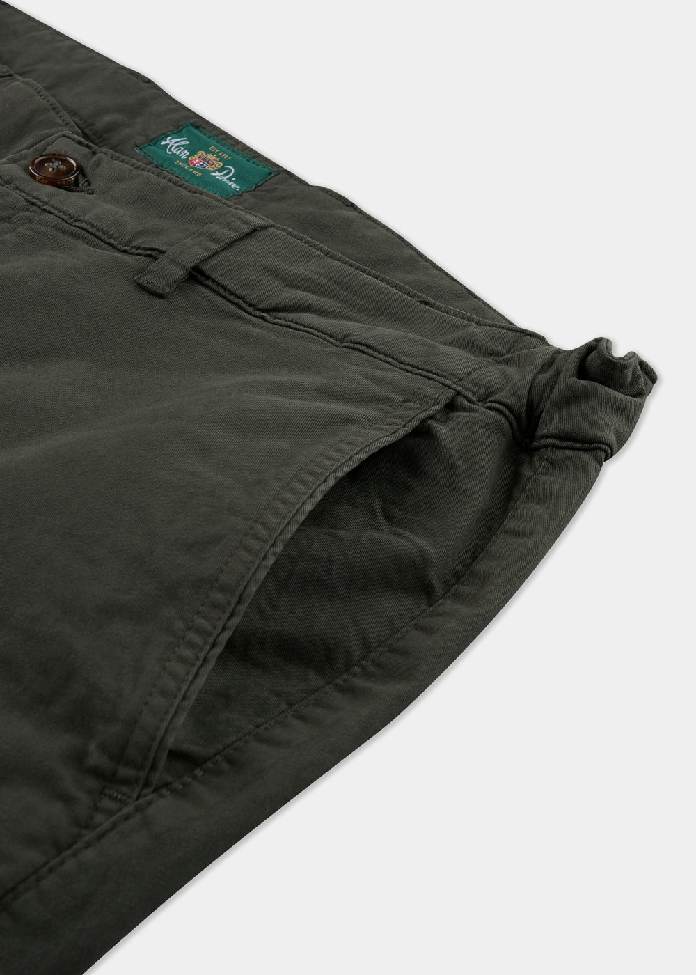 Men's Chino Trousers in Olive Green