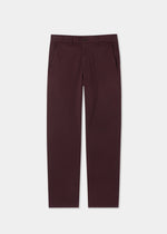Men's Chino Trousers in Red Wine