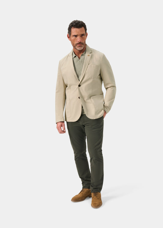 Men's Cotton Blazer in Beige