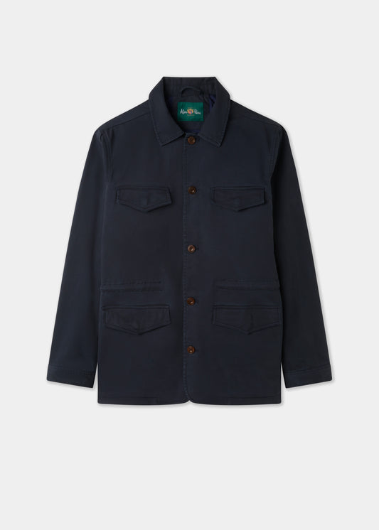 Men's Cotton Jacket in Navy