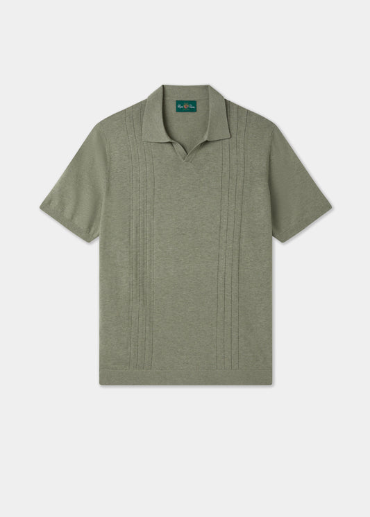 Men's Cotton Short Sleeve Jumper in Green