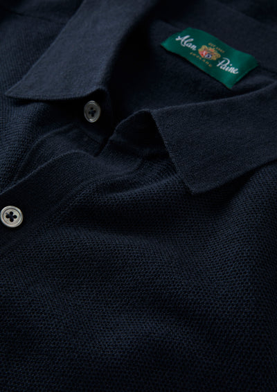 Men's Cotton Merino Shirt in Navy