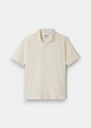 Hayling Men's Open Collar Polo In Ecru