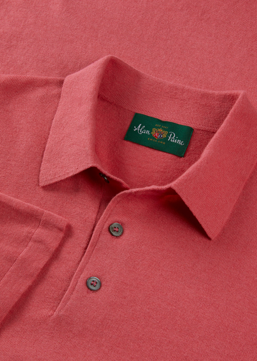 Men's Cotton Polo Shirt in Pink