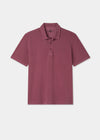 Men's Pique Cotton Polo Shirt in Red