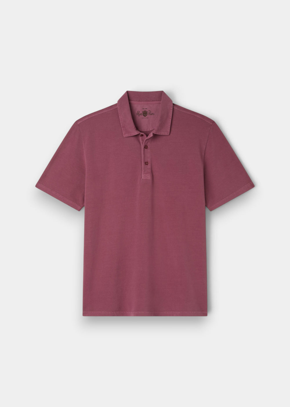 Weymouth Washed Effect Polo Shirt In Claret