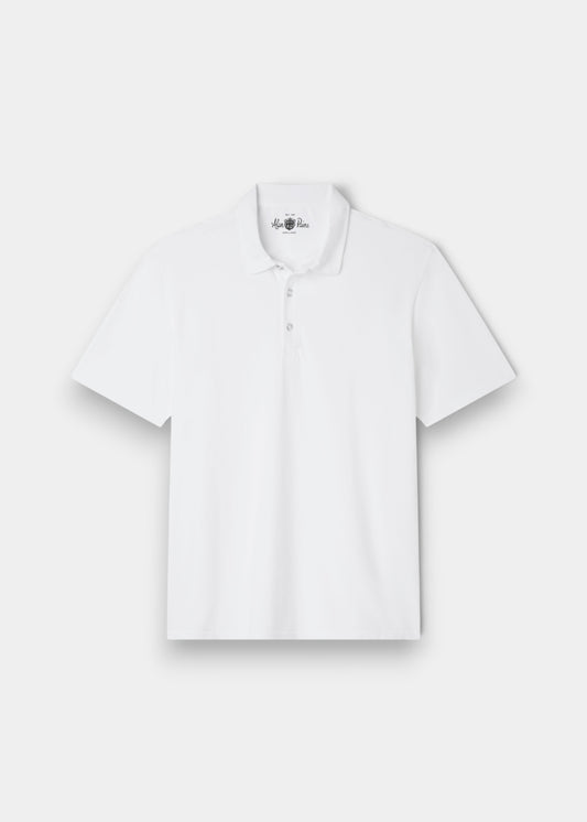 Weymouth Washed Effect Polo Shirt In White