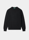 Men's Geelong Wool Crew Neck Jumper in Charcoal