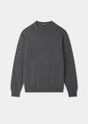 Men's Geelong Wool Crew Neck Jumper in Derby