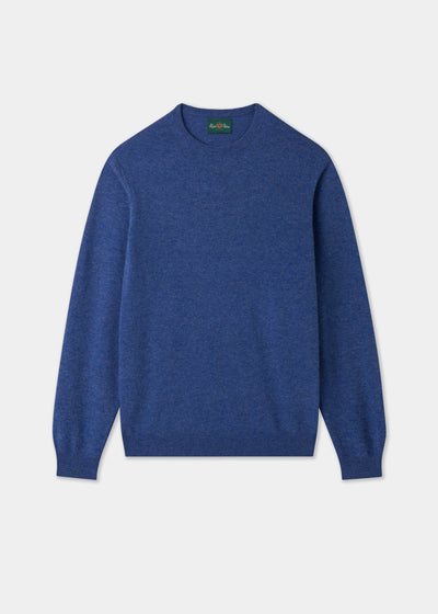 Men's Geelong Wool Crew Neck Jumper in Ullswater
