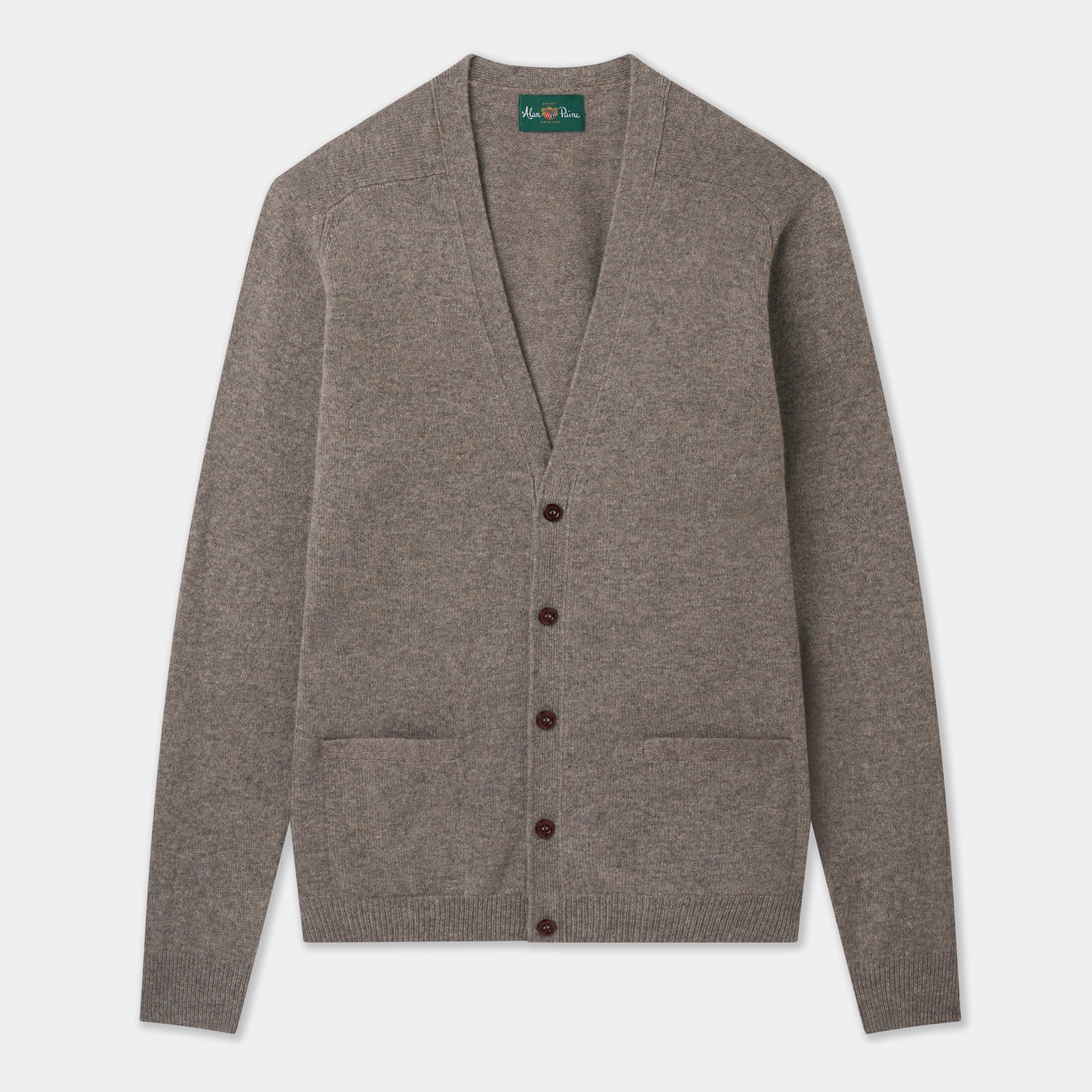 Cornwall Men's Lambswool Cardigan in Landscape – Alan Paine