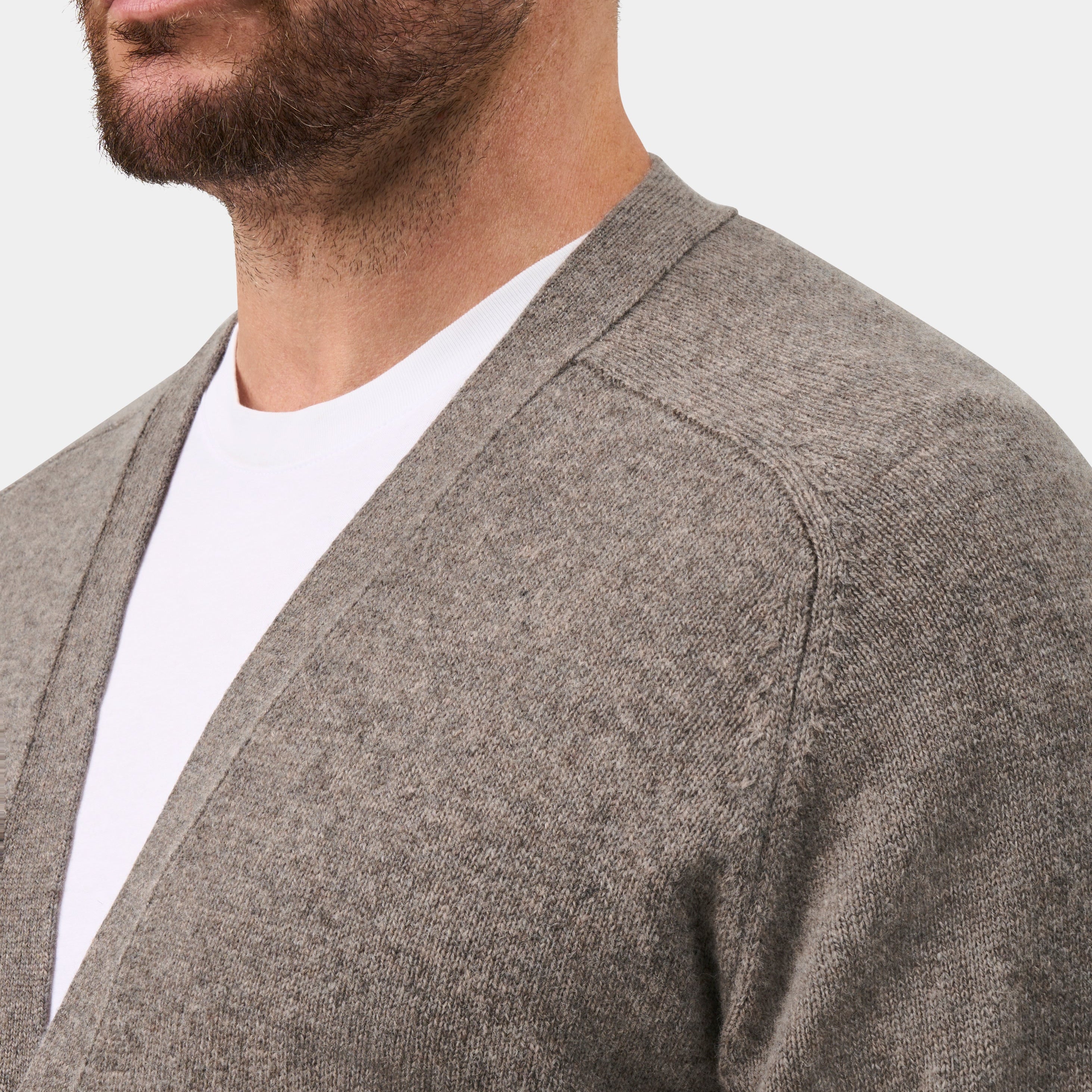 Cornwall Men's Lambswool Cardigan in Landscape – Alan Paine