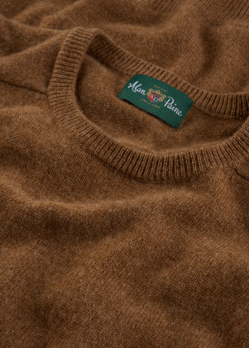 Men's Lambswool Crew Neck Jumper in Driftwood