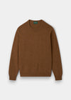 Men's Lambswool Crew Neck Jumper in Driftwood