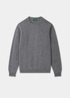 Men's Lambswool Crew Neck Jumper in Grey Mix