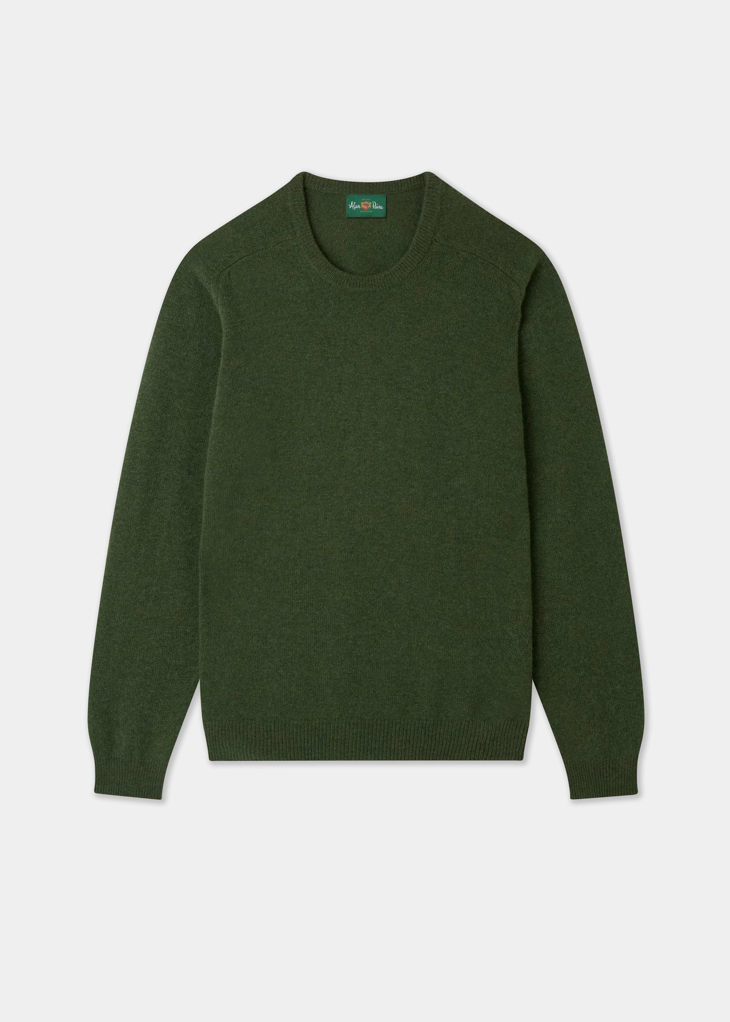 Men's Lambswool Crew Neck Jumper in Rosemary