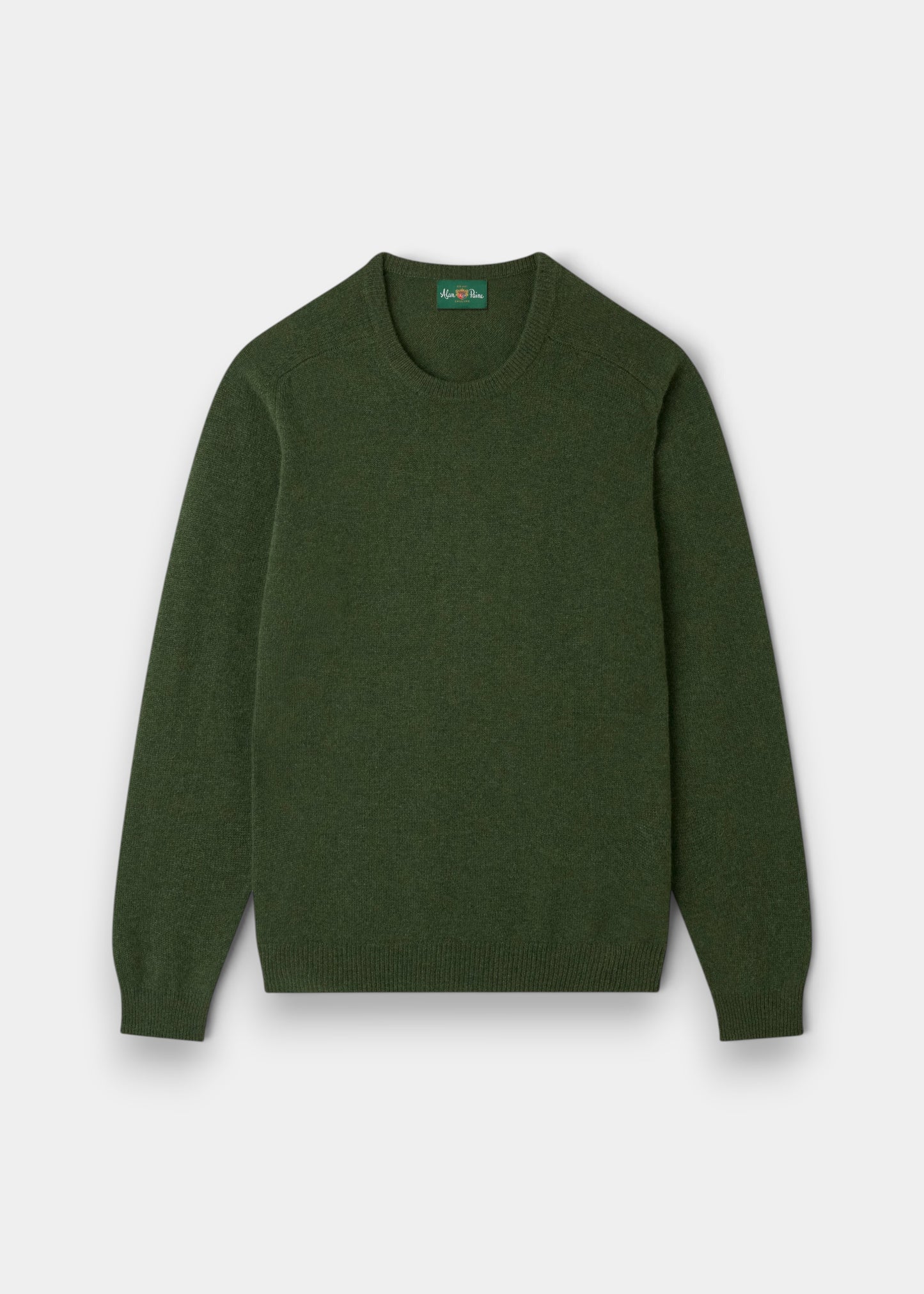 Men's Lambswool Crew Neck Jumper in Rosemary