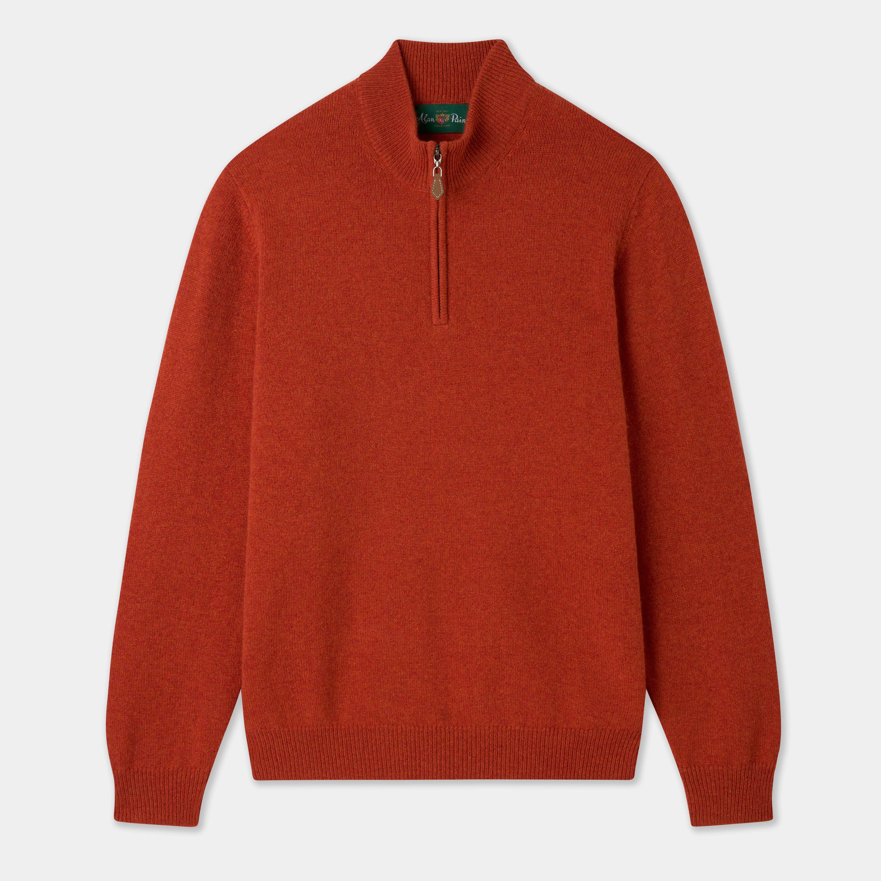Sutherland Lambswool 1/4 Zip Jumper in Navy – Alan Paine