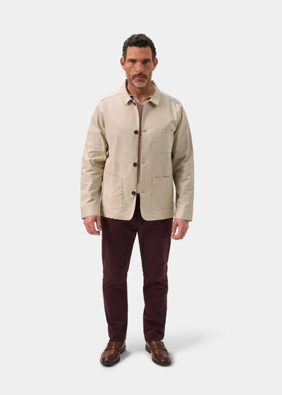 Sandcliff Men's Shacket in Beige