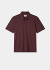 Men's Pique Cotton Polo Shirt in Purple