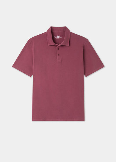 Men's Pique Cotton Polo Shirt in Red