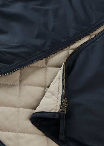 Men's Polyester Reversible Gilet in Navy and Beige