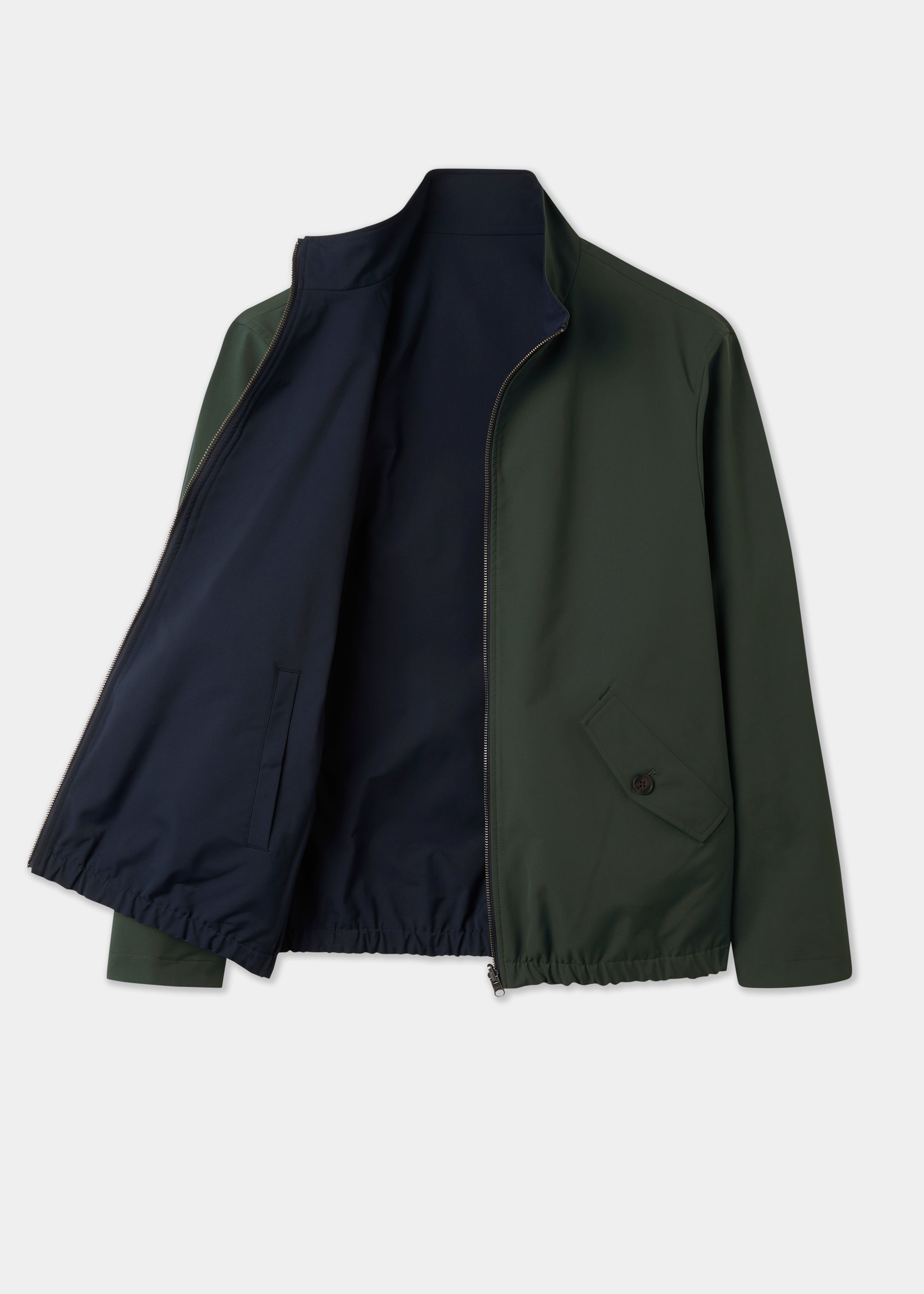 メンズウェア lwood reversible bomber jacket L Lakeward Men's Reversible Bomber Jacket In Green and Navy | AP