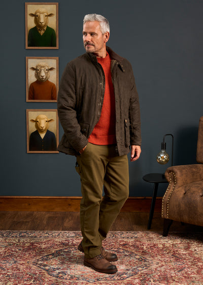 Mens-Quilted-Jacket-Olive