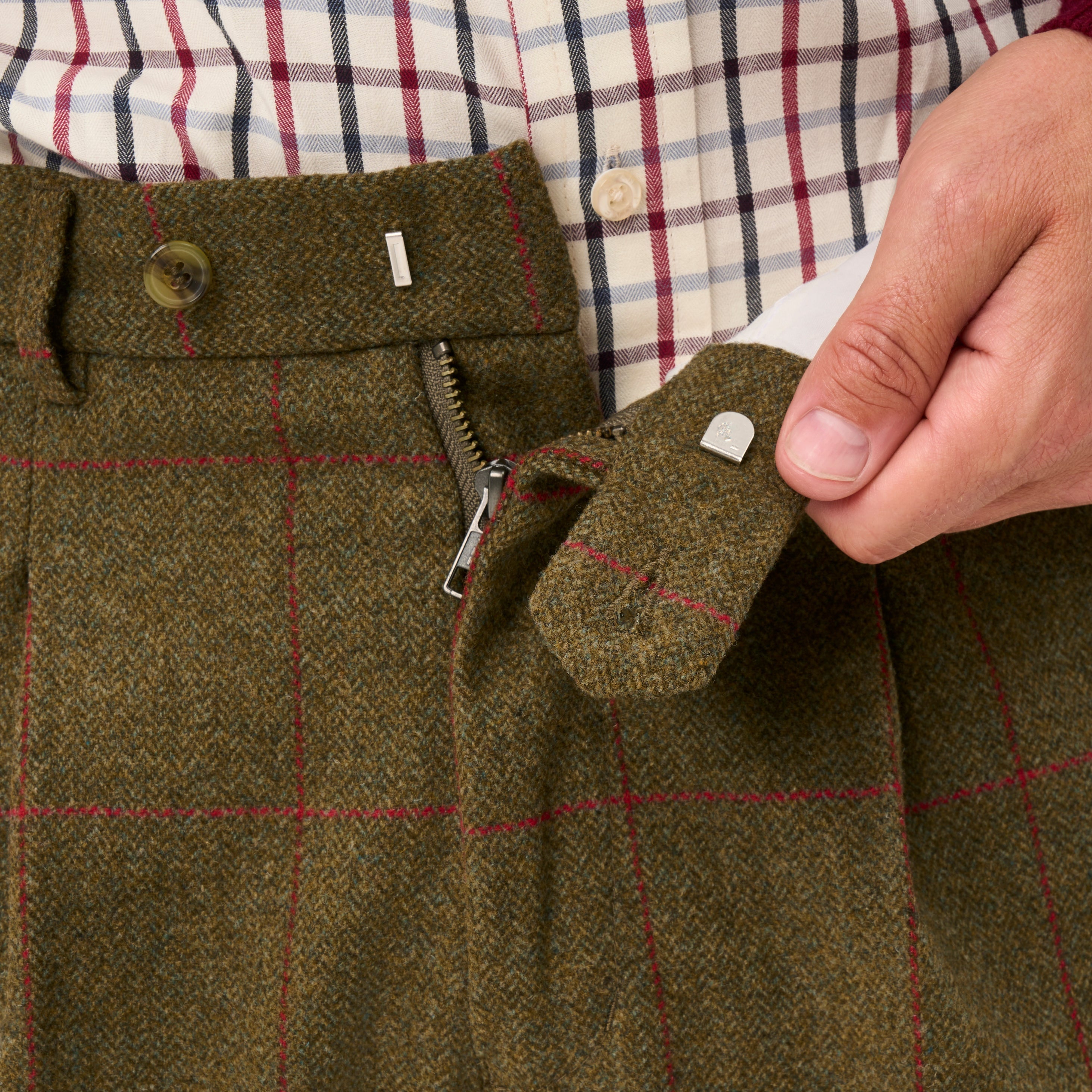 P*n様 Acka. docking tweed cocoon one-piec Combrook Men's Tweed Breeks In Sage – Alan Paine