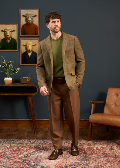 Mens-Tweed-Green-Blazer