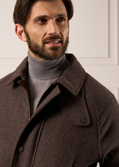 Mens-Tweed-Waterproof-Coat-Surrey-Bramble
