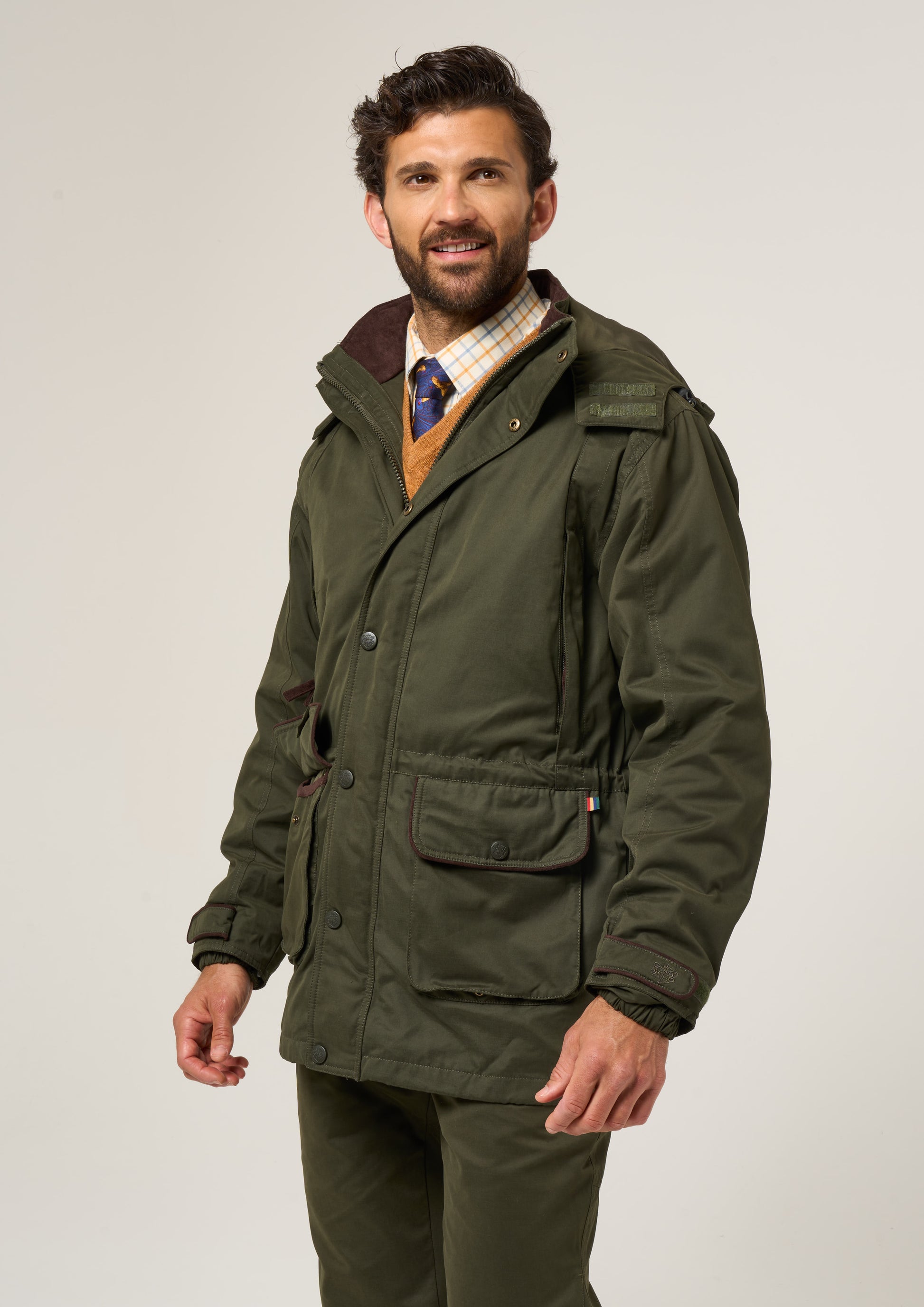 Milwood Men's Waterproof Coat In Olive – Alan Paine