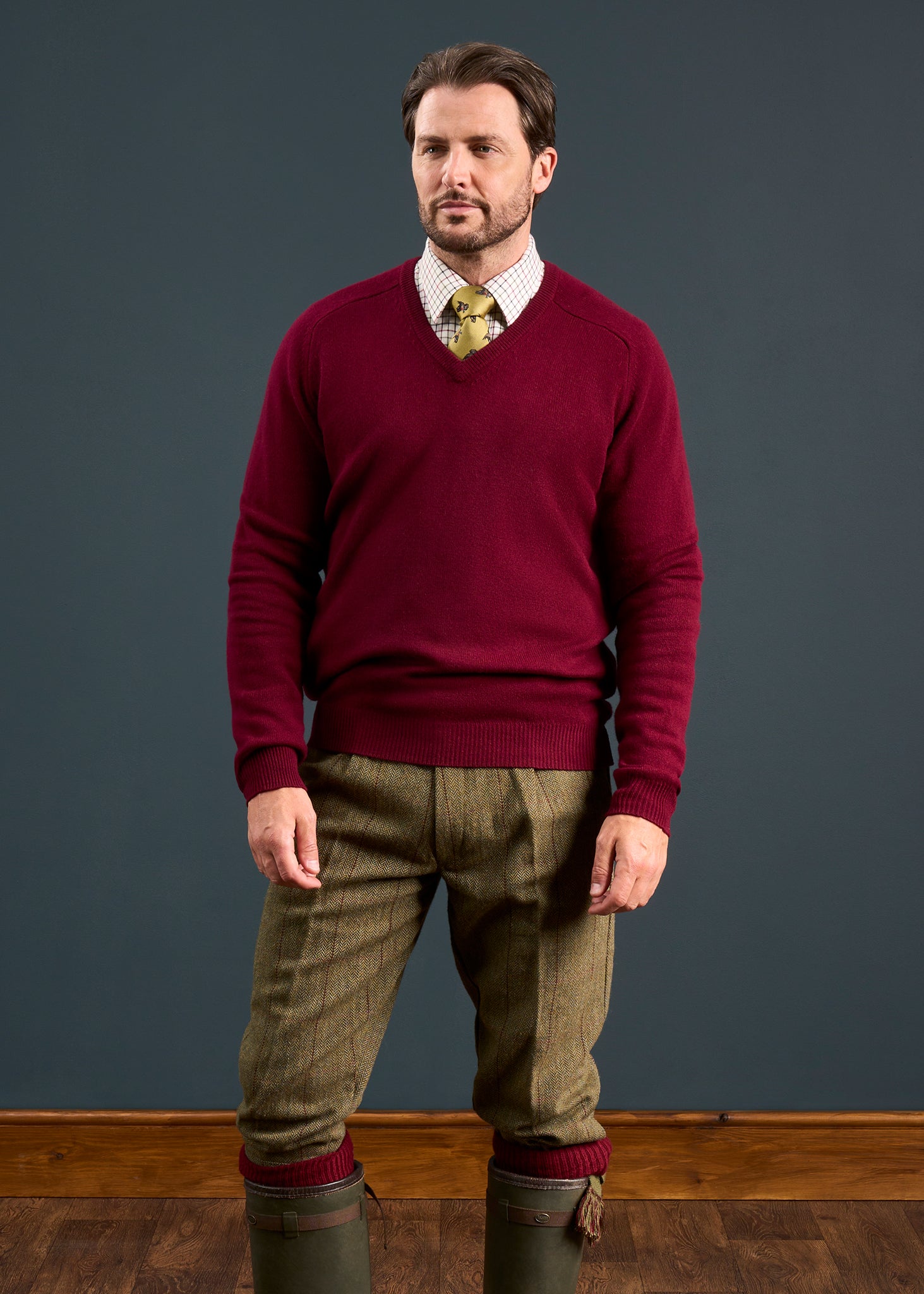 Rutland Men's Tweed Shooting Breeks In Oakley