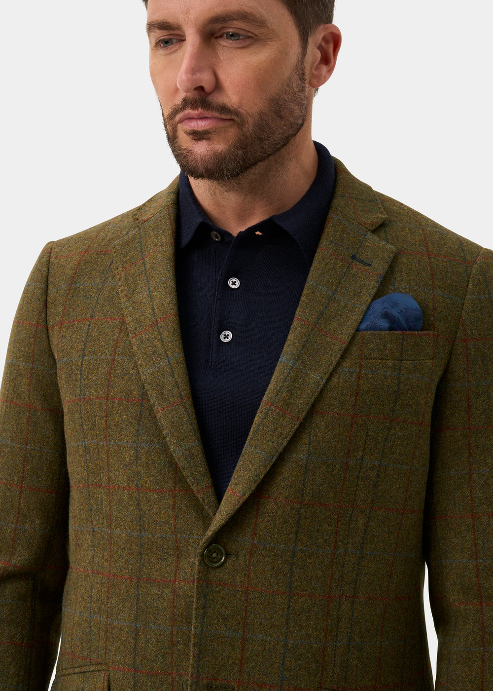Surrey Men's Tweed Water Repellent Lined Blazer in Hawkswood  -  Regular Fit