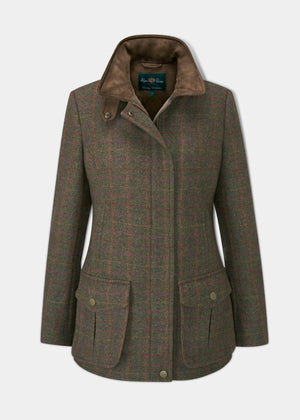 Surrey Ladies Tweed Coat In Hemlock – Alan Paine