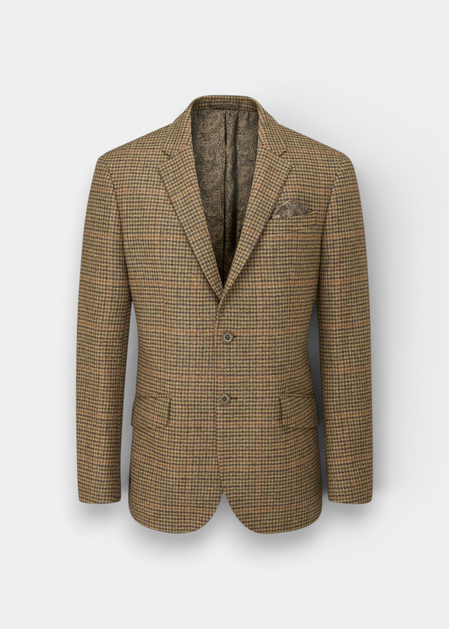 Surrey Tweed Lined Blazer In Sycamore - Regular Fit