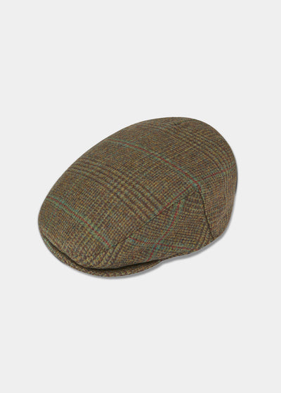 Surrey Men's Tweed Flat Cap In Marsh