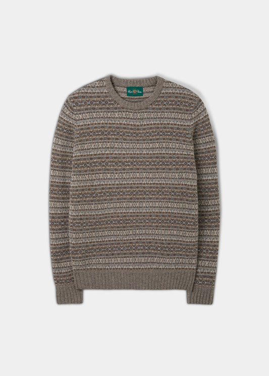 Towthorpe Men's Lambswool Fairisle Vole Jumper