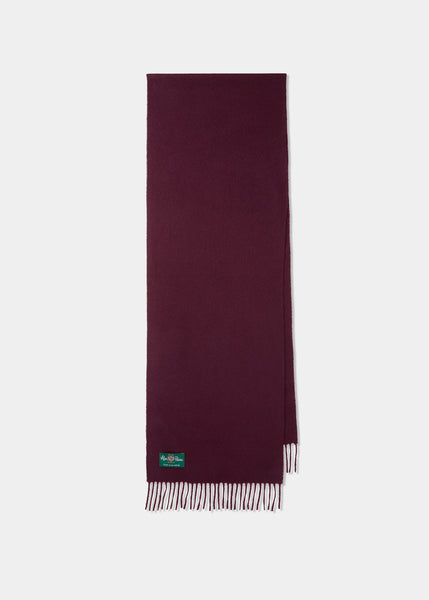 Risbury Men's Cashmere Scarf In Claret – Alan Paine
